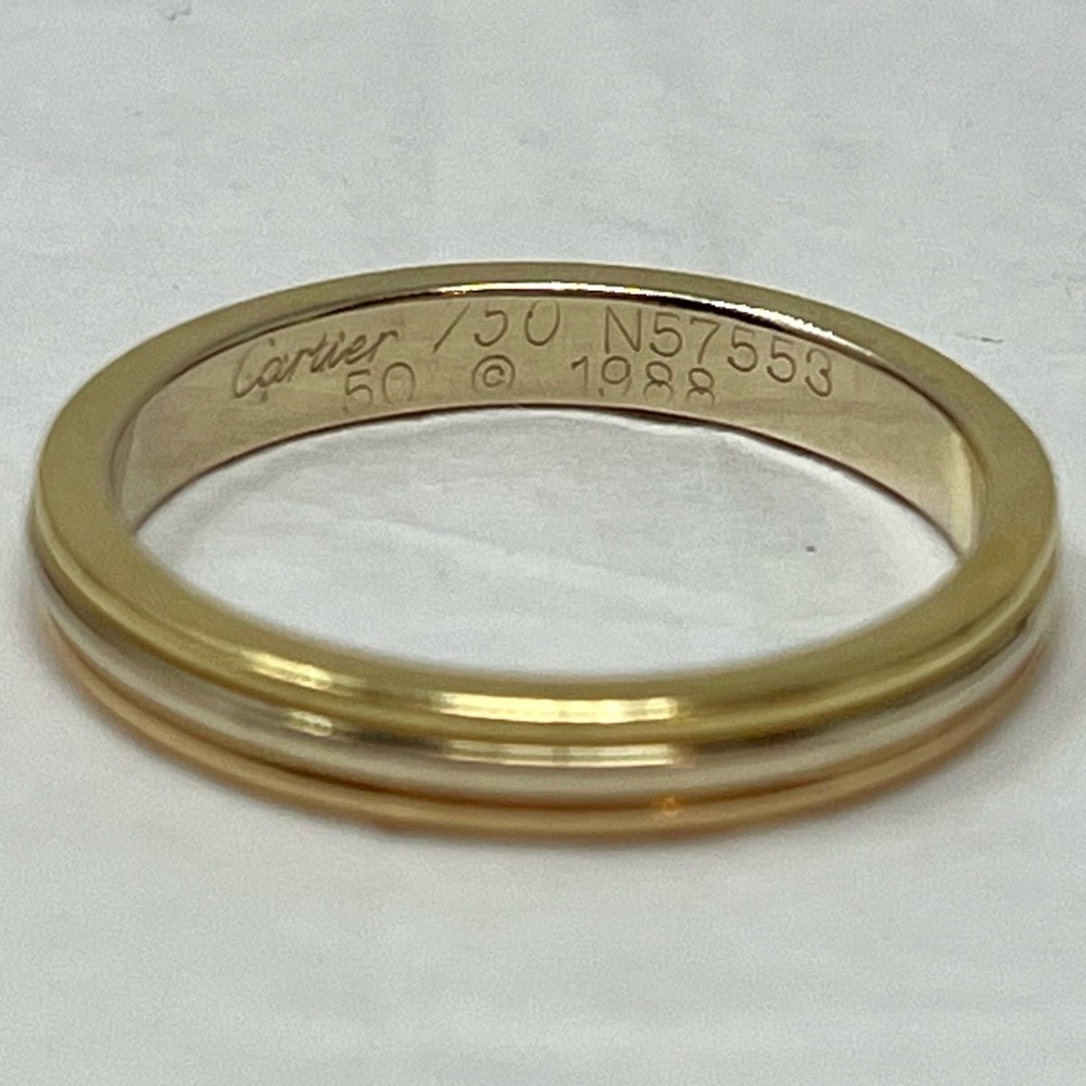 CARTIER TRINITY VENDÔME LOUIS UNISEX WEDDING BAND 18K GOLD - Picture 2 of 12